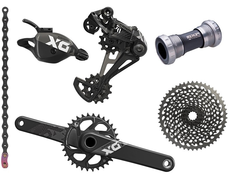 SRAM Grupp, X01 Eagle Black GXP, 12 Speed