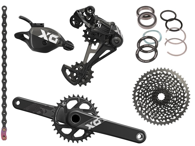 SRAM Grupp, X01 Eagle Black BB30, 12 Speed