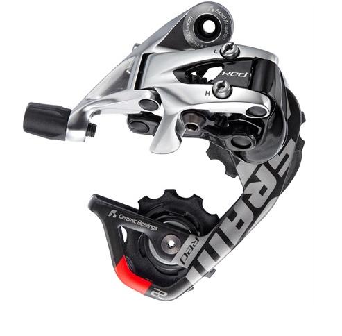 Sram bakväxel, Derailleur Red 22, Short Cage, Grå