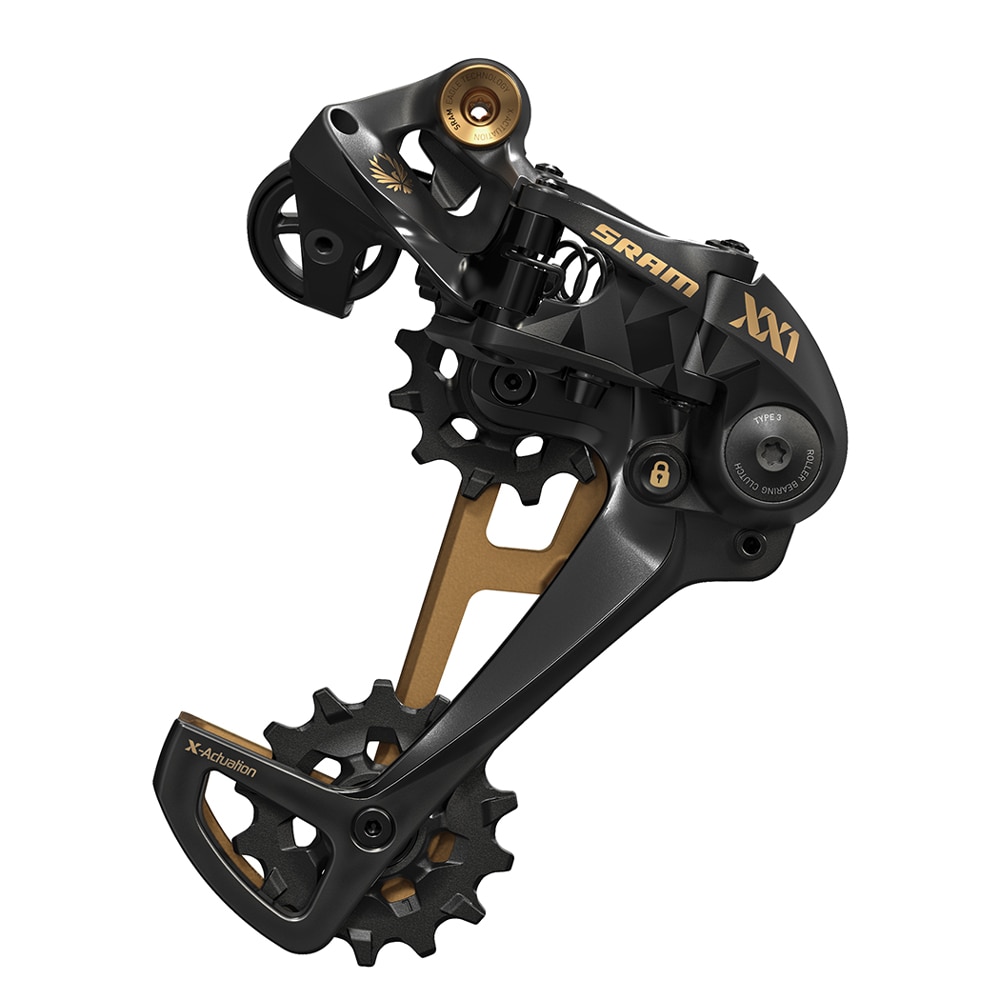 SRAM Bakväxel, Eagle XX1 Type 3.0 12sp, Svart/Guld  