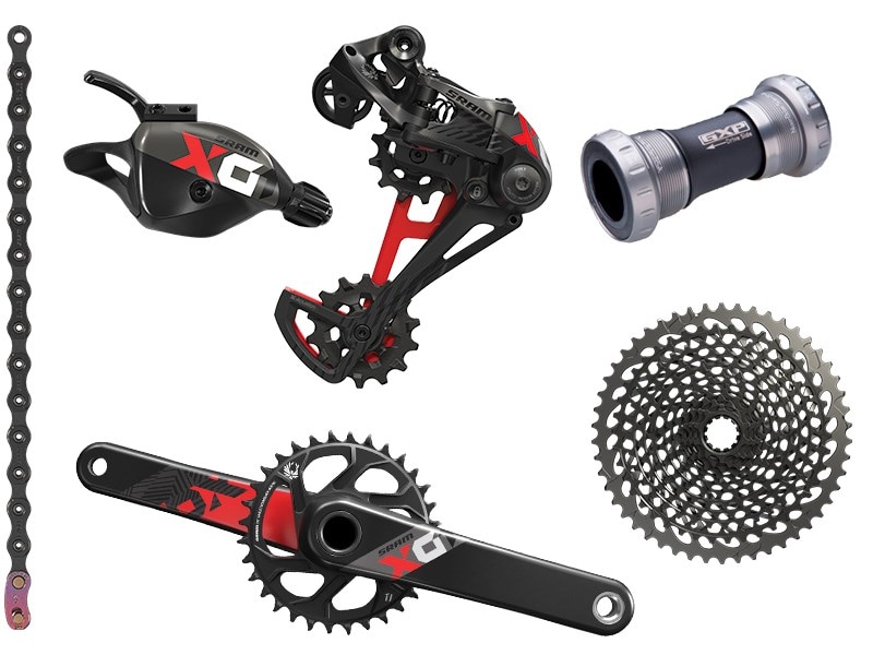 SRAM Grupp, X01 Eagle Red GXP, 12 Speed