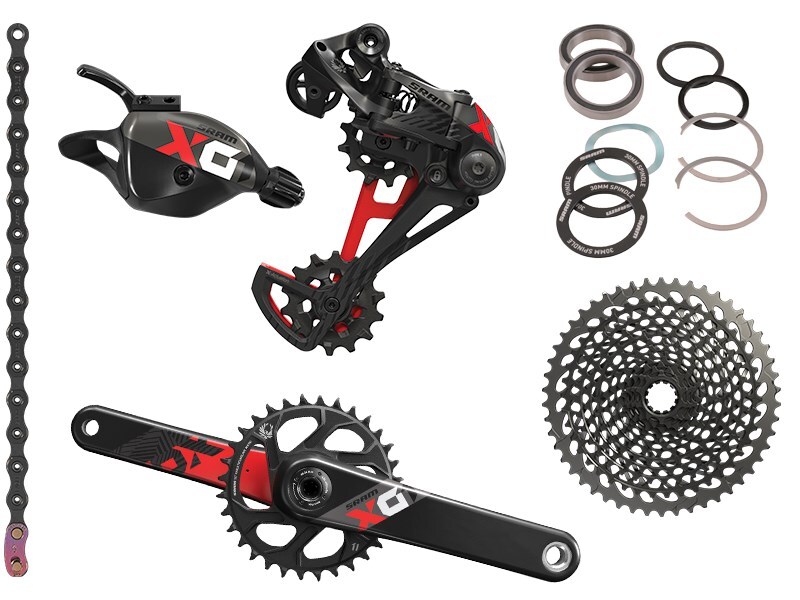 SRAM Grupp, X01 Eagle Red BB30, 12 Speed