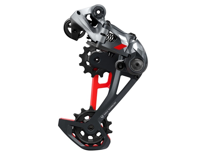 SRAM Bakväxel, Eagle™ X01 Grey/Red, 12-Delad