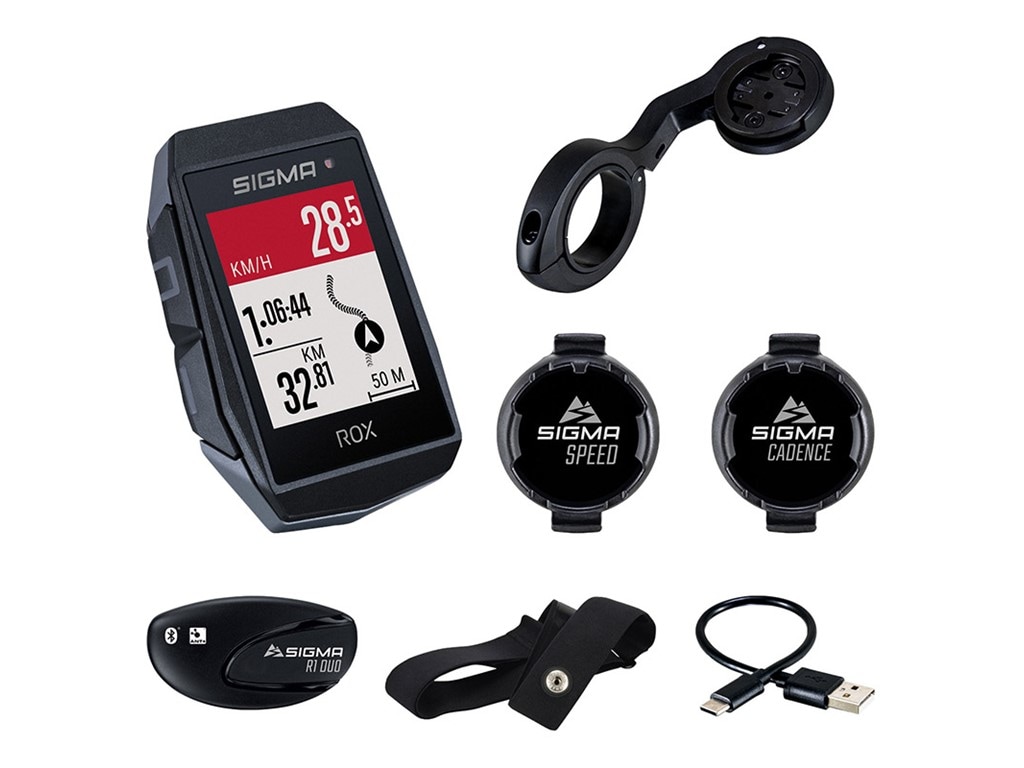 Sigma Cykeldator, ROX 11.1 EVO GPS Sensor Set, Black