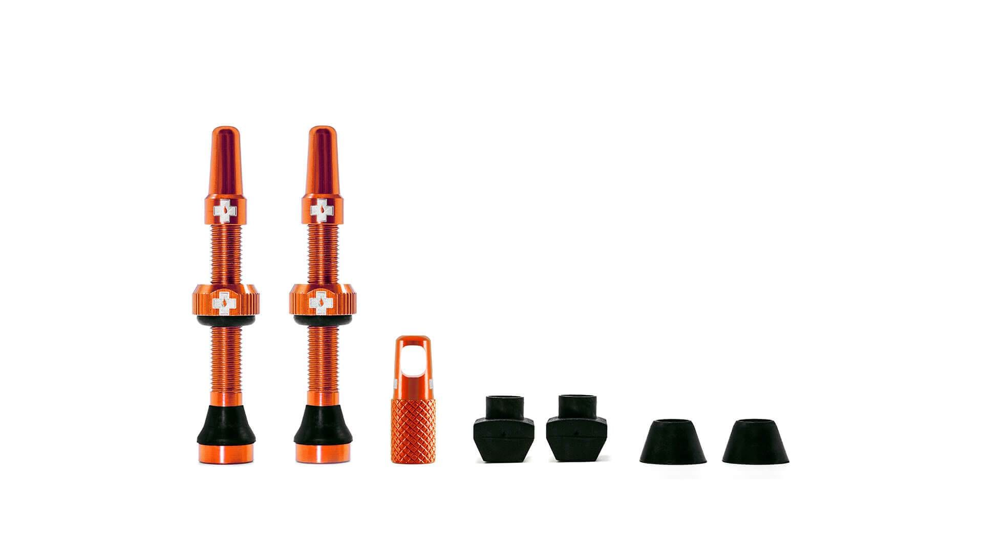 Muc-Off Ventil, Tubeless Valve Kit, Orange