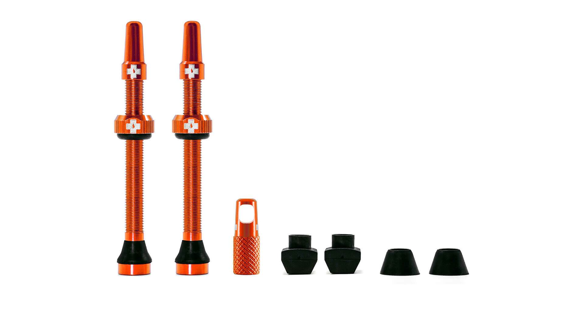 Muc-Off Ventil, Tubeless Valve Kit, Orange