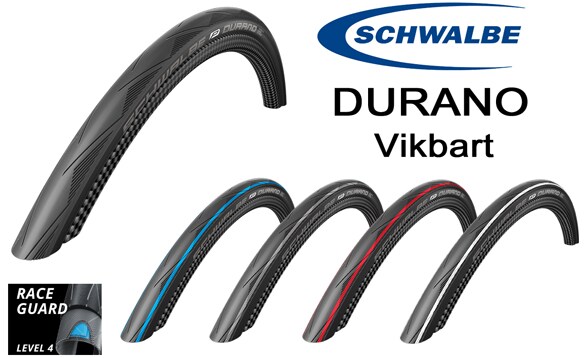 Schwalbe Däck, Durano 700x25C, Diverse Färgalternativ