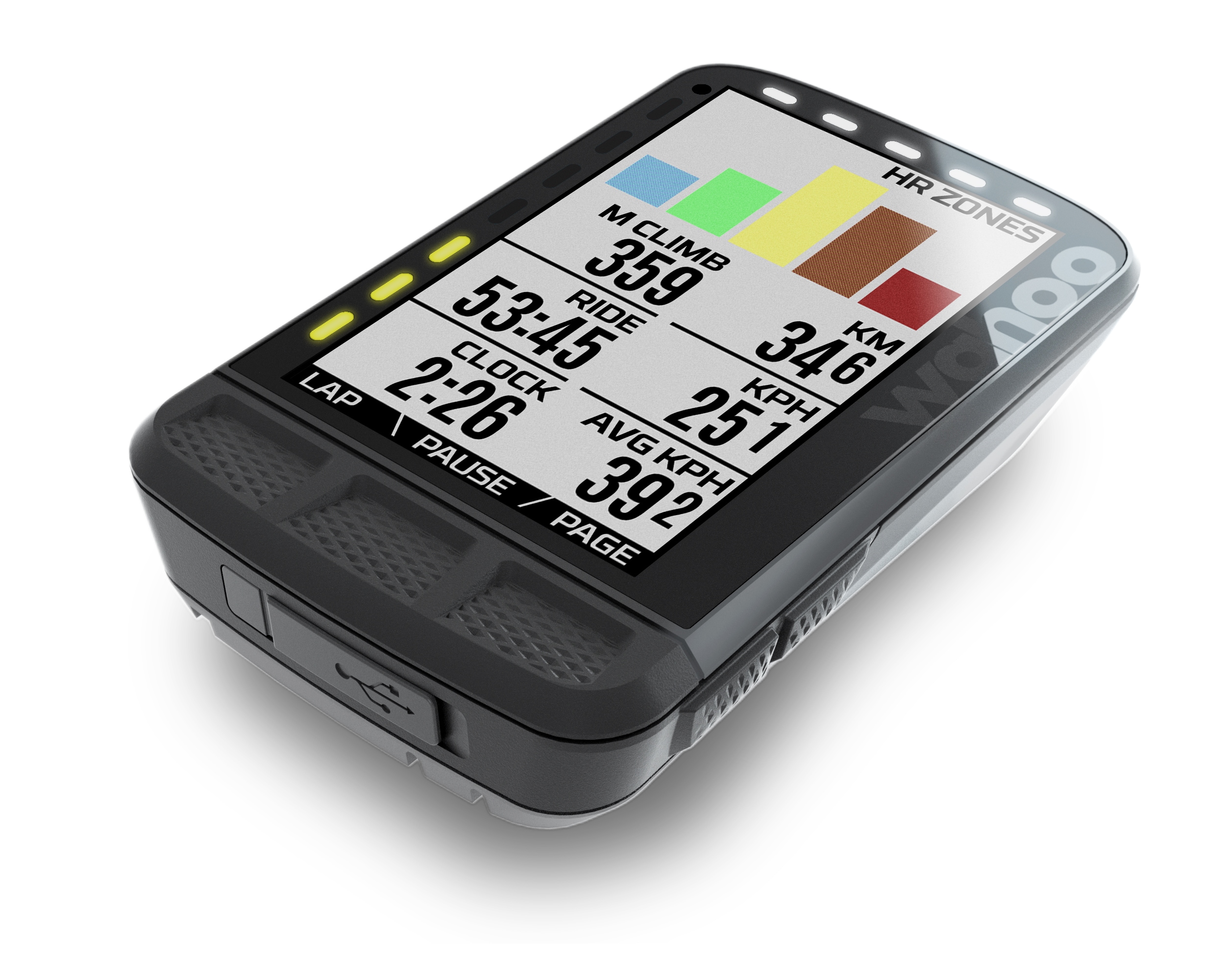 Wahoo Cykeldator, ELEMNT Roam GPS Bundle, Black