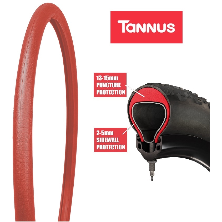 Tannus Punkteringsskydd, Regular Armour For Tube 35/40-622, Red