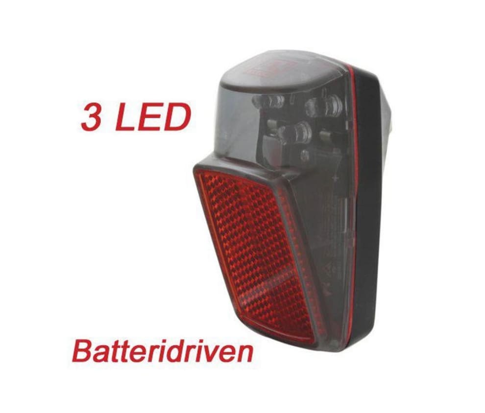 H24 Baklampa, Fender 3 LED, Reflex