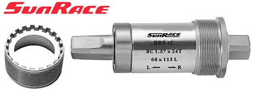 SunRace Vevlagersats, 122.5x68mm