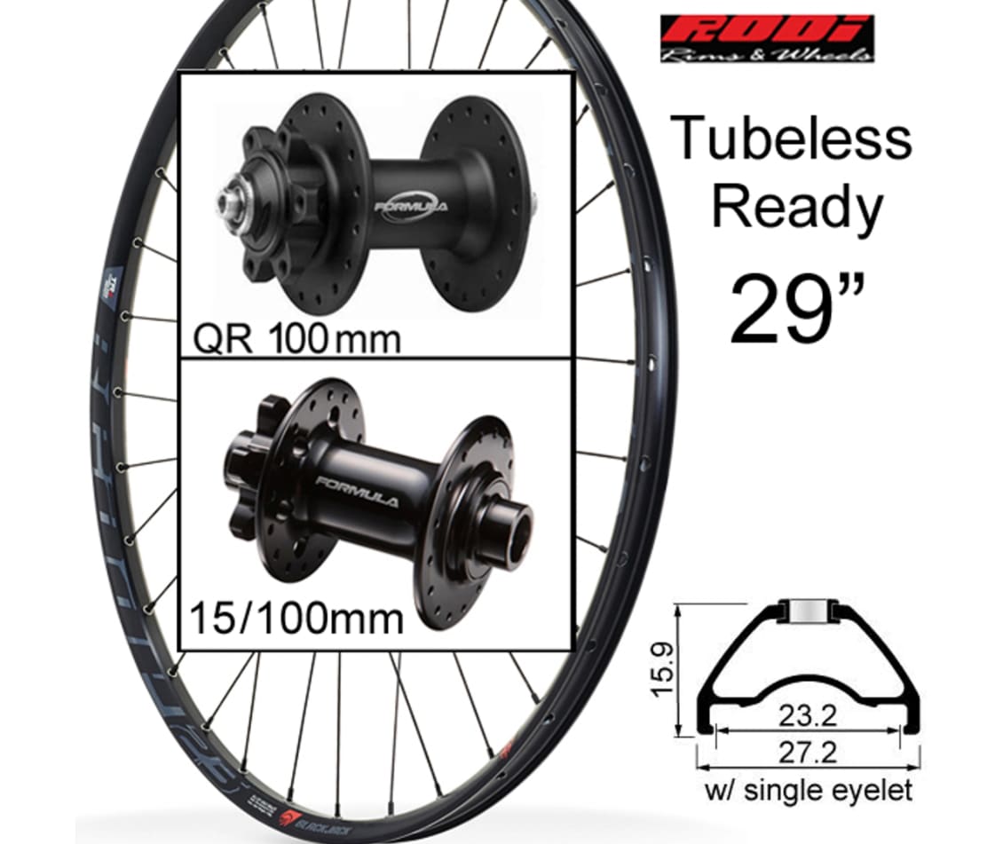 Black Jack Hjul, Black Jack Hjul, Rodi XC.23 29", Framhjul QRx100mm
