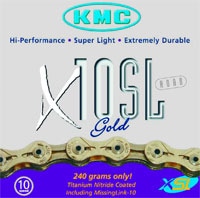 KMC Kedja, X10 SL 10-speed, Gold