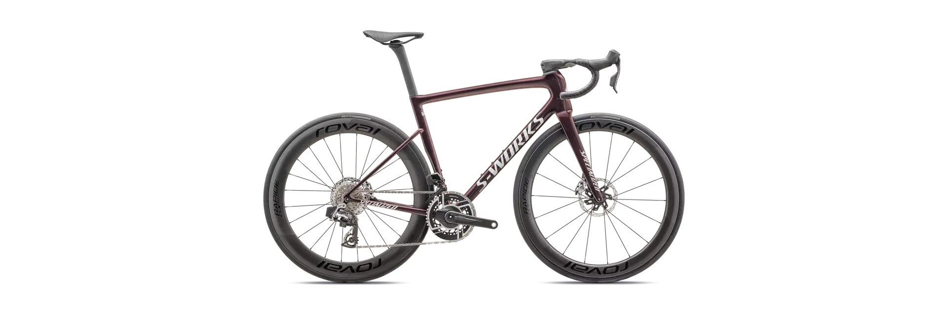 Specialized Cykel, Tarmac SL8 S-Works-SRAM RED AXS, Gloss Solidity/Red To Black Pearl/Metallic White Silver