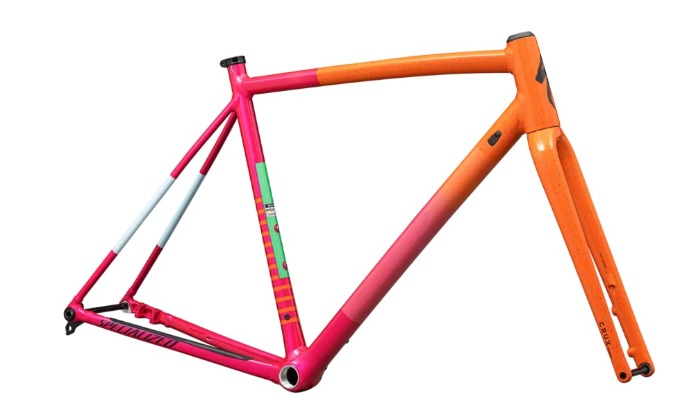 Specialized Ram, Crux DSW, Gloss Amber Glow / Vivid Pink / Metallic Midnight Shadow / Speckle