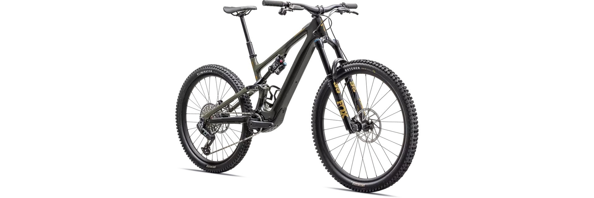 Specialized Cykel, Turbo Levo SL Expert Carbon, GLOSS DARK MOSS / OAK GREEN / HARVEST GOLD