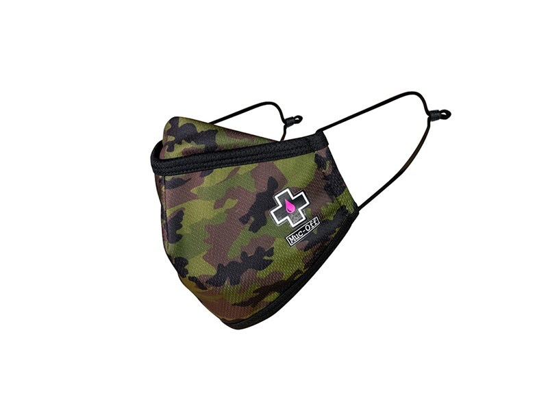 Muc-Off Munskydd, Face Mask Reuseable, Woodland Camo