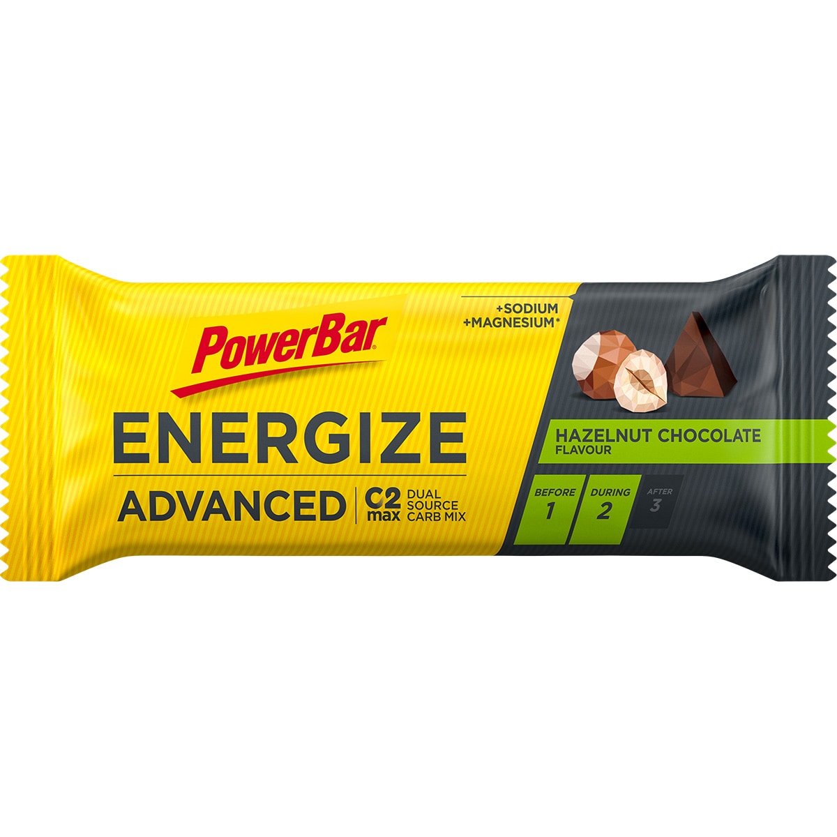 PowerBar Bar, Energize Advanced Bar 55g, Hazelnut Chocolate