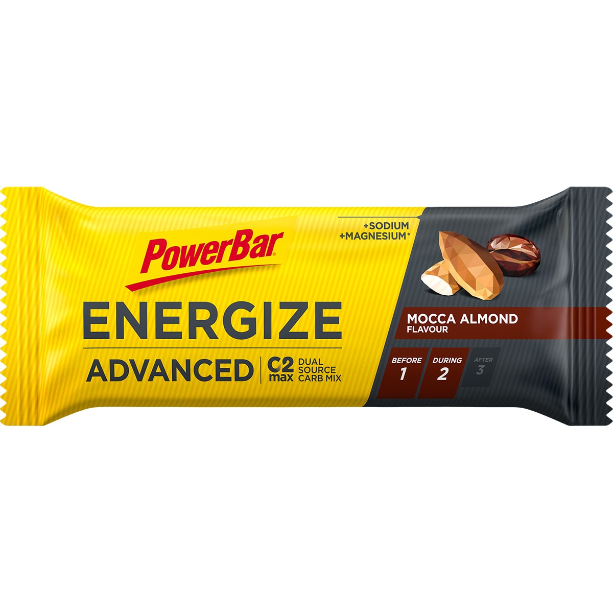 PowerBar Bar, Energize Advanced Bar 55g, Mocca Almond