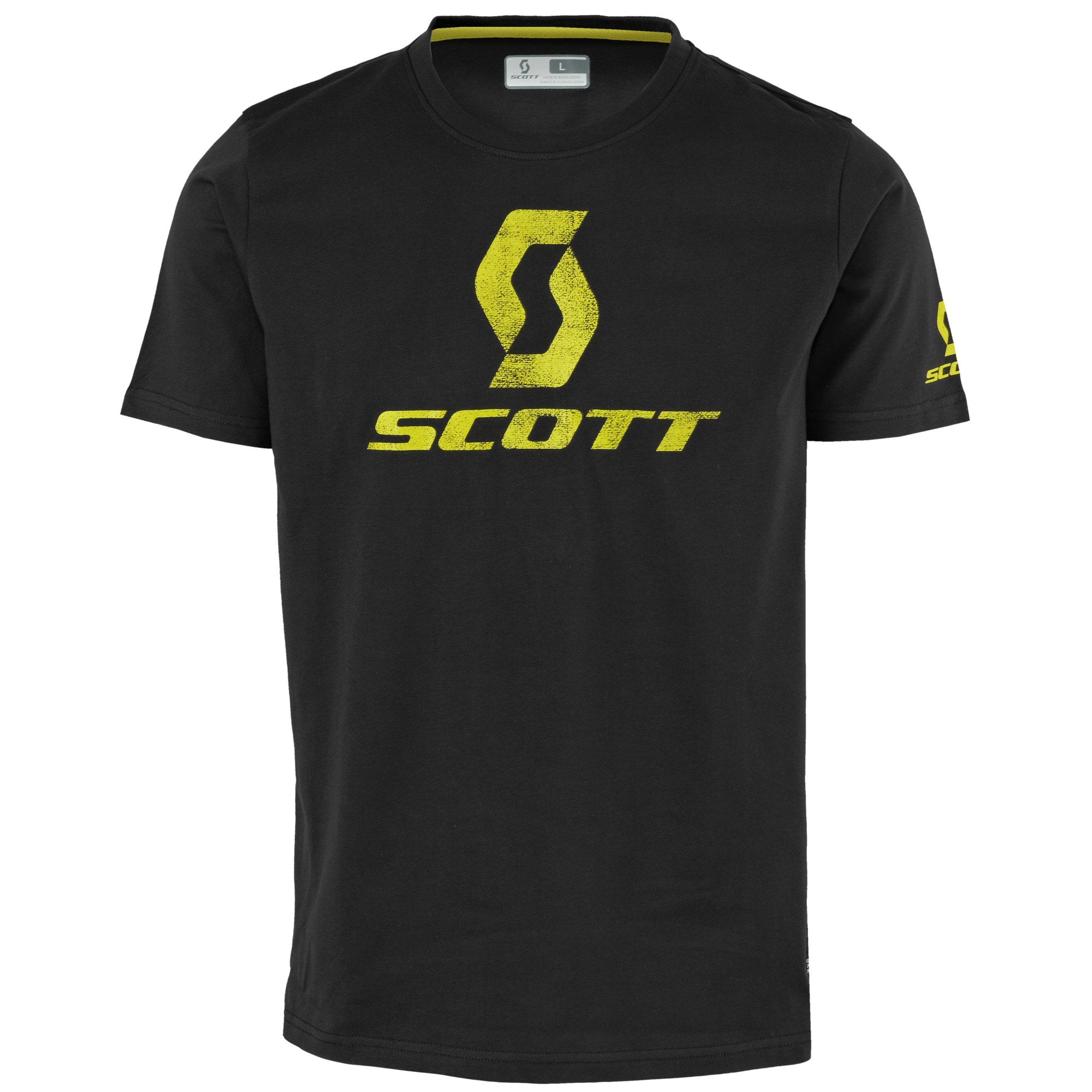 Scott Tröja, 10 Icon S/SL Tee, Svart/Gul