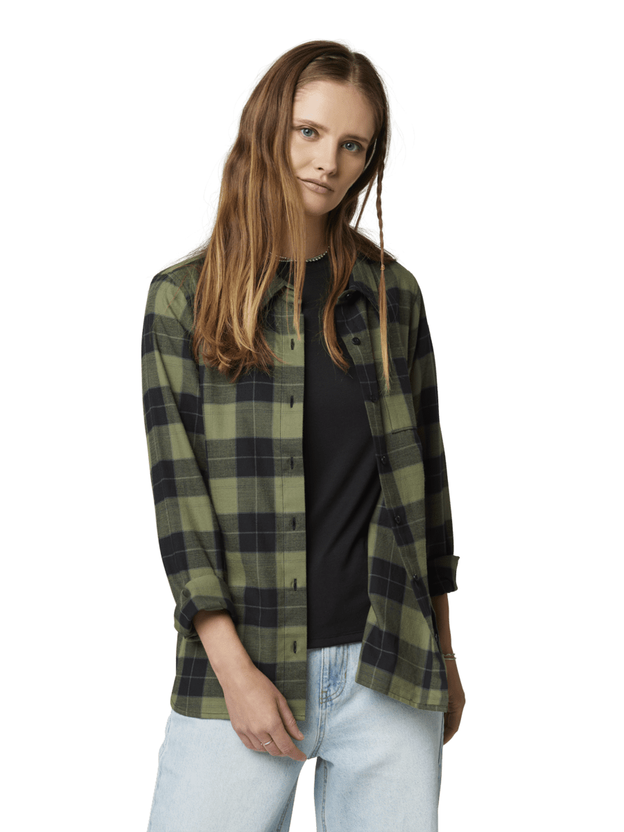 Fox Tröja, Pines Flannel Womens, Army