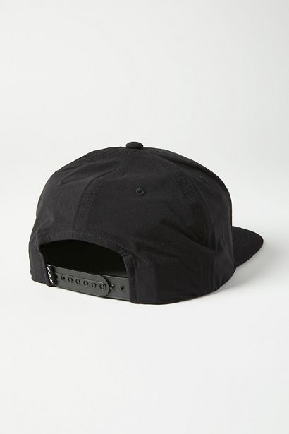 Fox Keps, Emblem Snapback Hat, Black