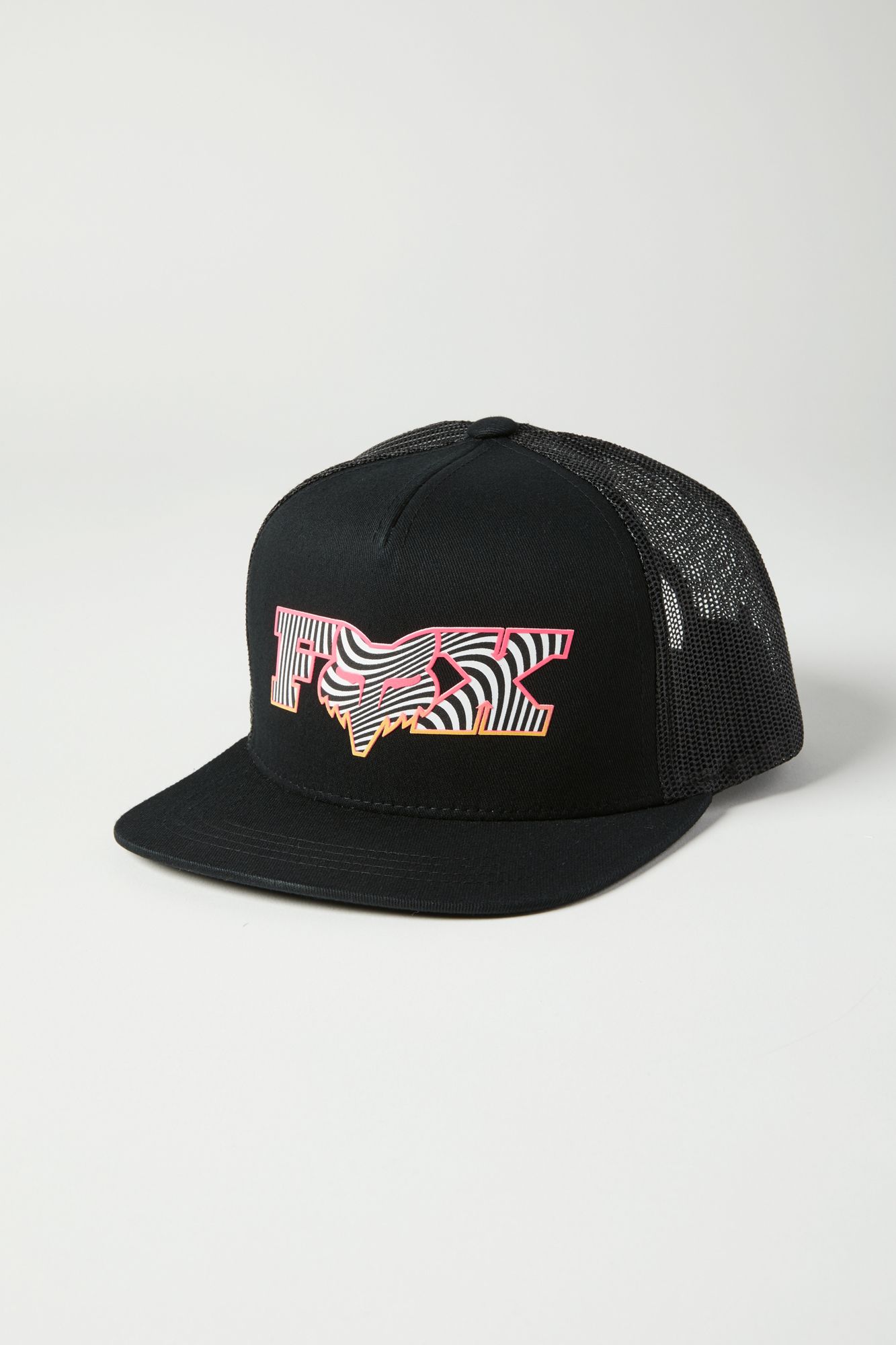 Fox Keps, Corkscrew Snapback Hat Youth, Black