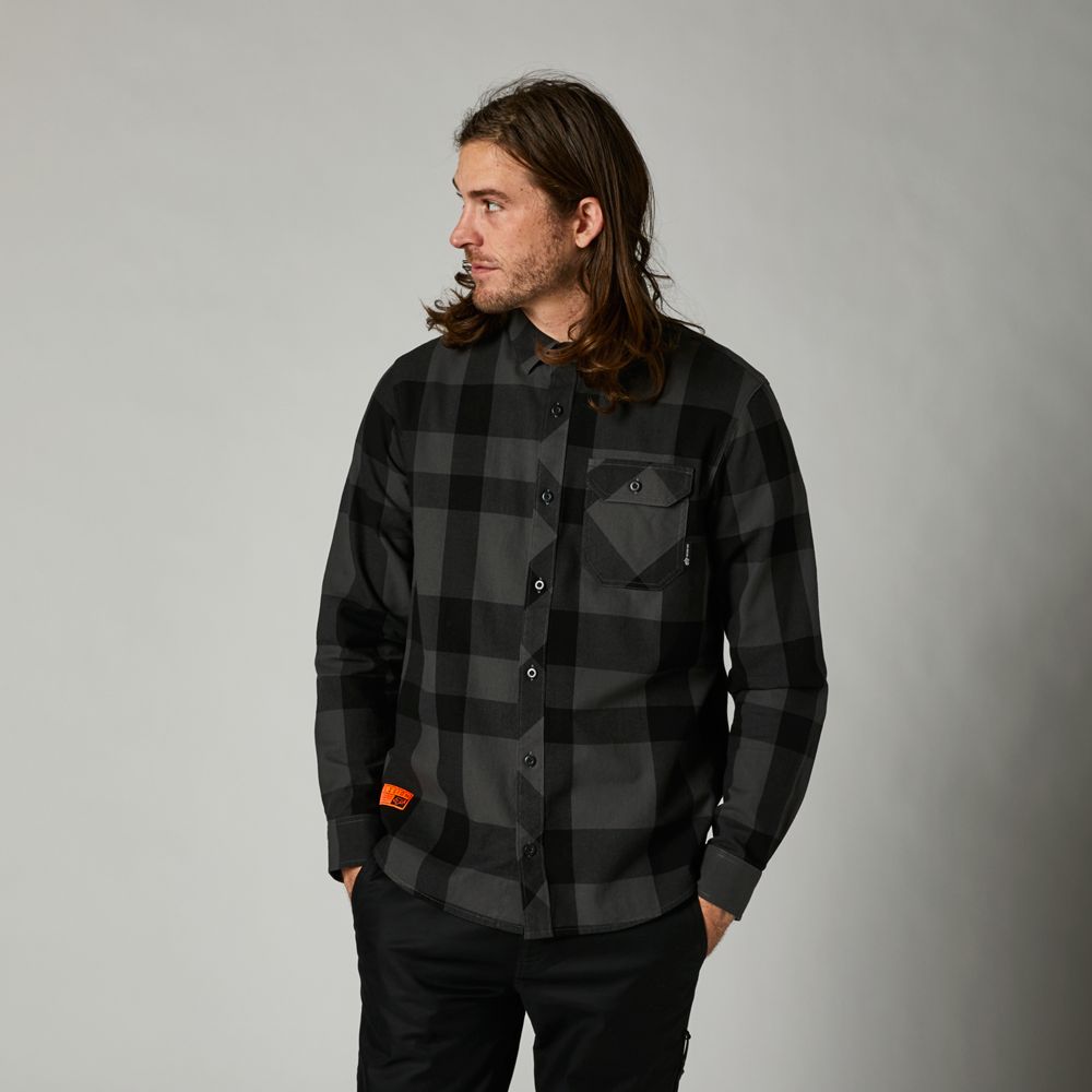 Fox Tröja, Voyd 2.0 Flannel, Black