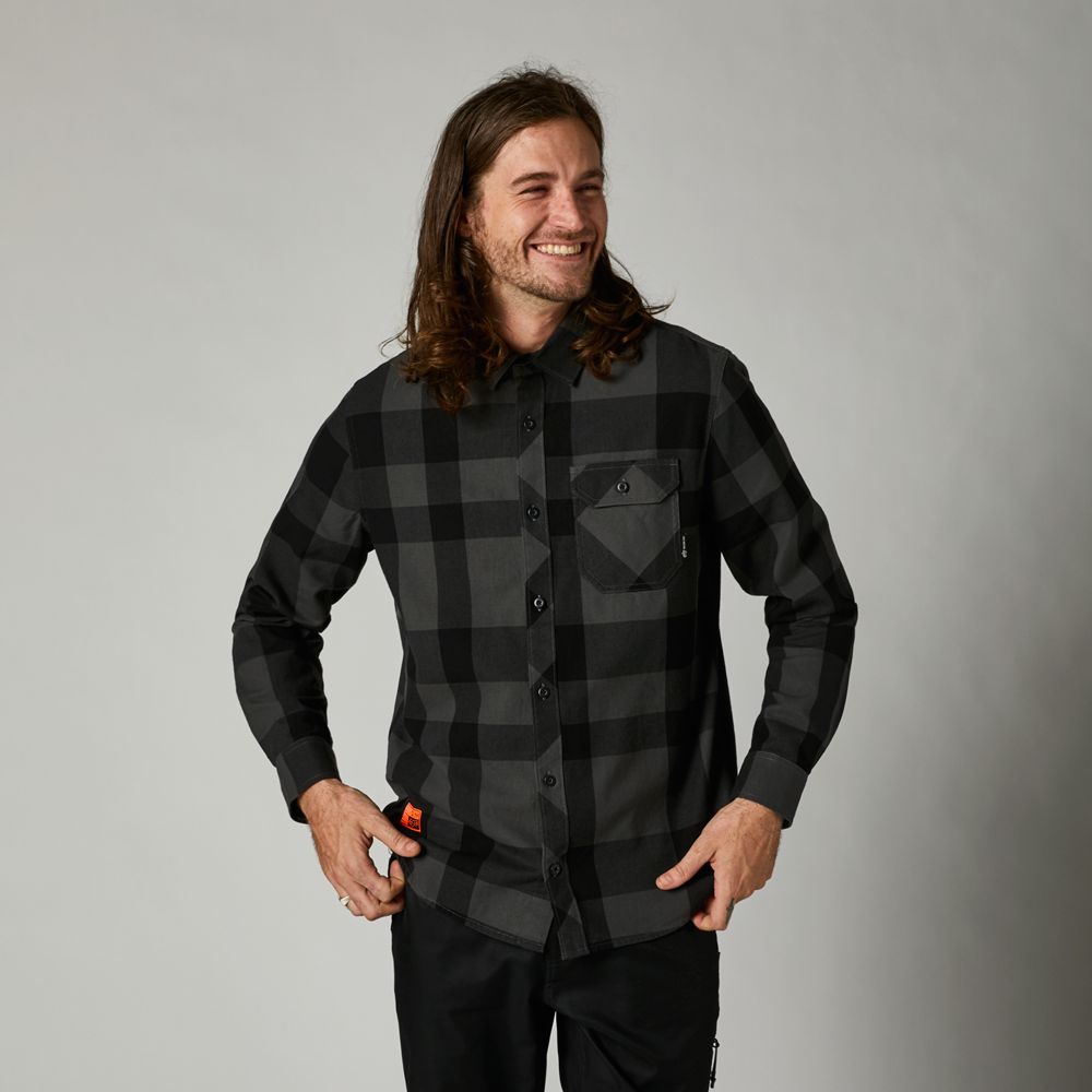 Fox Tröja, Voyd 2.0 Flannel, Black