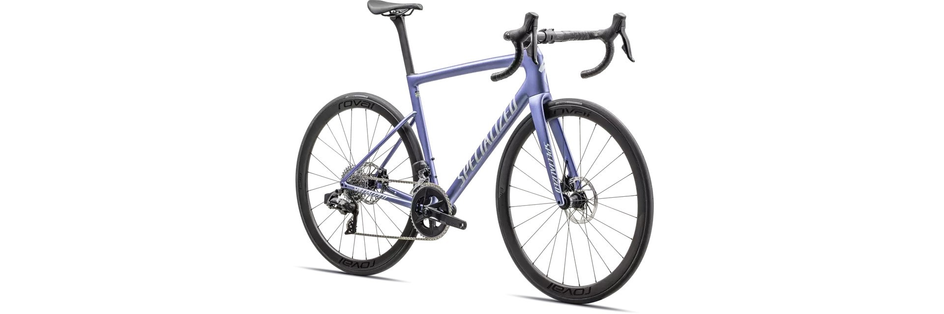 Specialized Cykel, Tarmac SL8 Expert, SATIN POWDER INDIGO TINT OVER SILVER DUST / WHITE