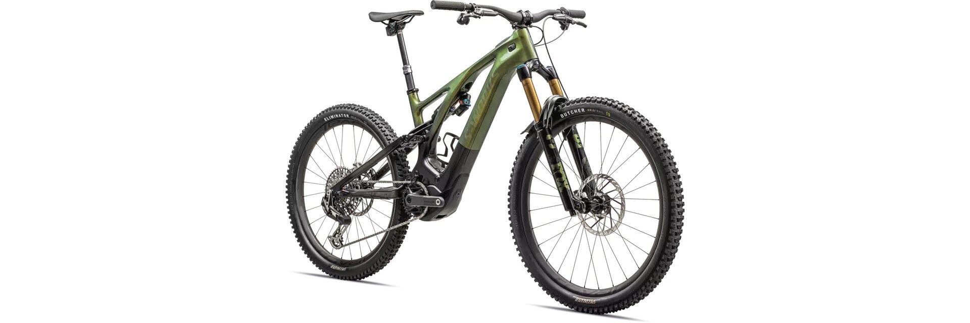 Specialized Cykel, S-Works Turbo Levo, GLOSS GOLD PEARL OVER CARBON / CARBON / GOLD PEARL OVER CARBON