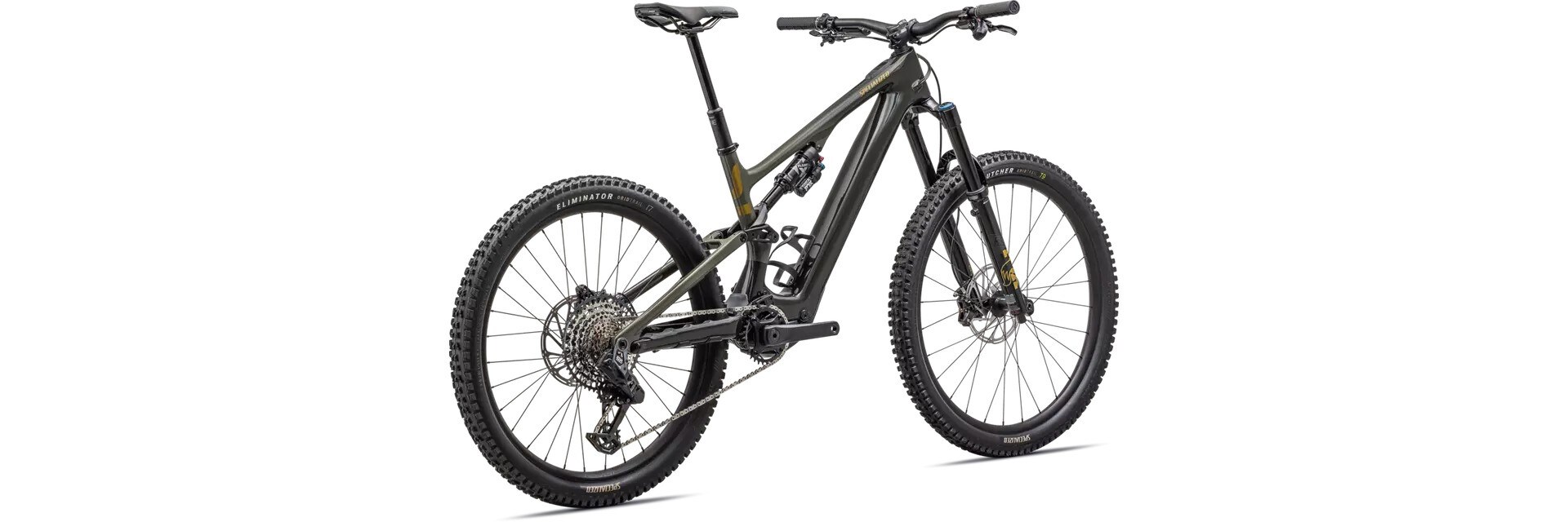 Specialized Cykel, Turbo Levo SL Expert Carbon, GLOSS DARK MOSS / OAK GREEN / HARVEST GOLD