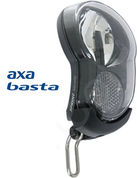 AXA Framlampa, Sprint LED Batteri, Svart