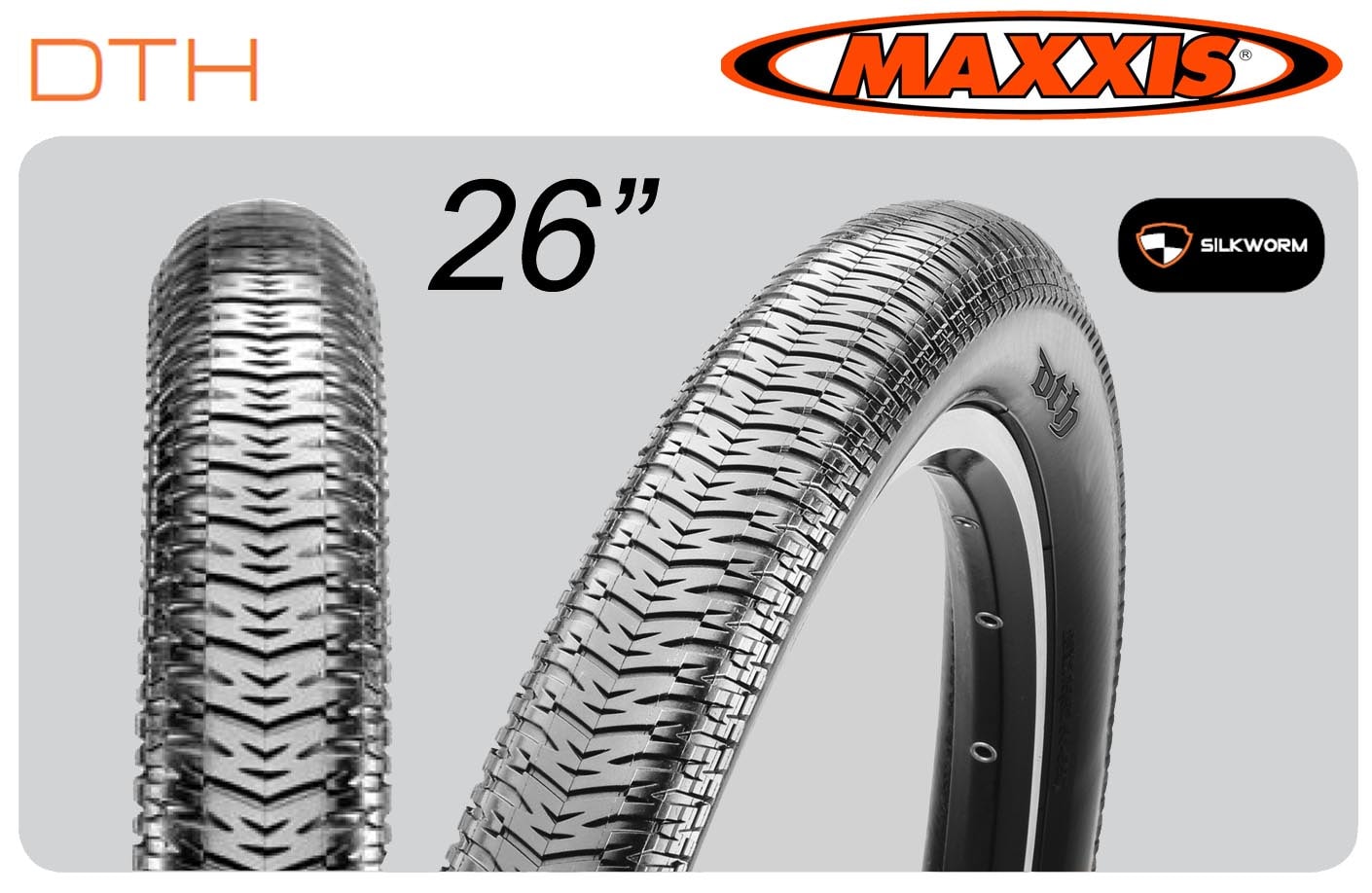 Maxxis Däck, DTH Vikbart, 26x2,3