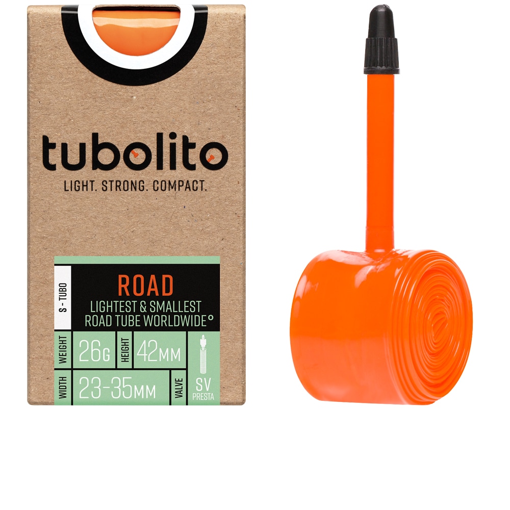 TUBOLITO Slang, Road S-Tubo (23 gram ->) 700x23-35c, Presta Orange