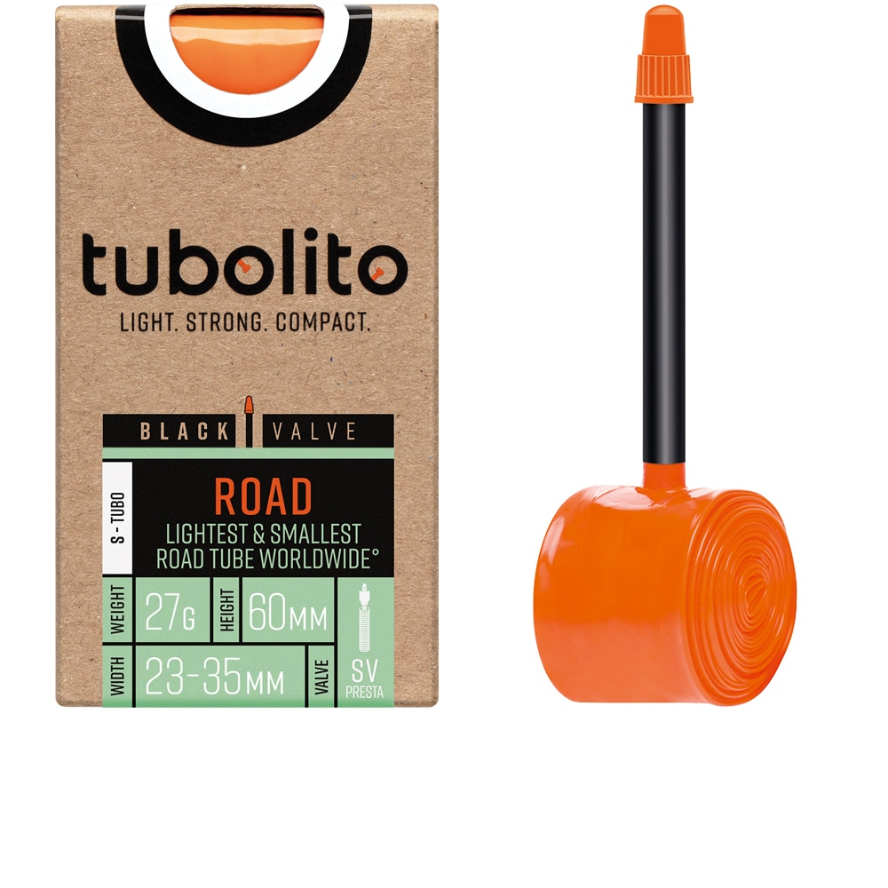 TUBOLITO Slang, Road S-Tubo (23 gram ->) 700x23-35c, Presta Black