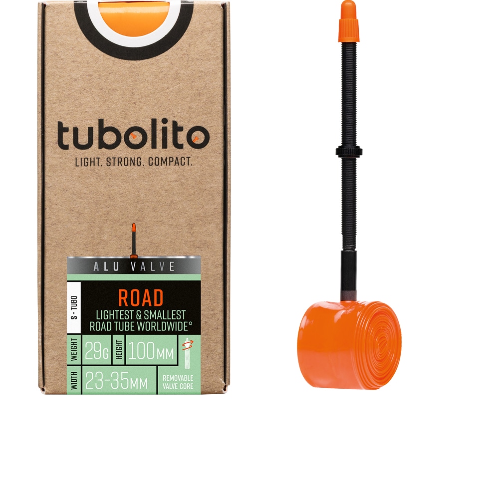 TUBOLITO Slang, Road S-Tubo (23 gram ->) 700x23-35c, Presta Black