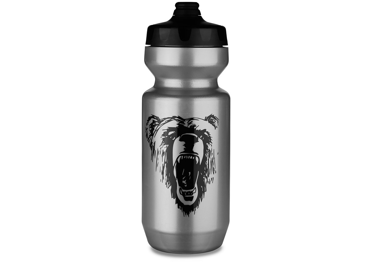 Specialized Flaska, Purist Fixy Water Bottle - California Bear, Silver/Black