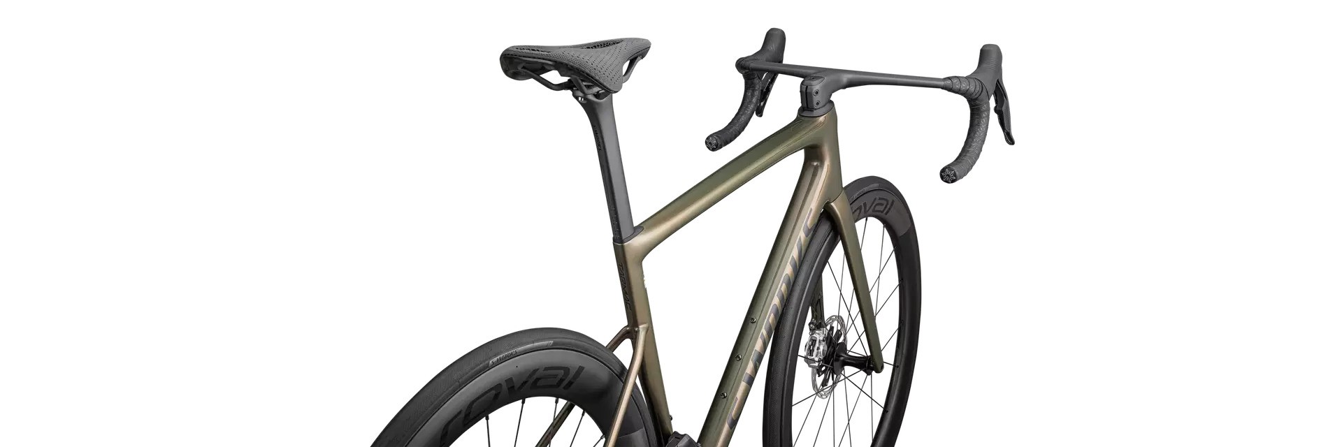 Specialized Cykel, Tarmac SL8 S-Works-SRAM RED AXS,Gloss Cypress Metallic/Magenta To Gold Pearl/Satin Black Metallic