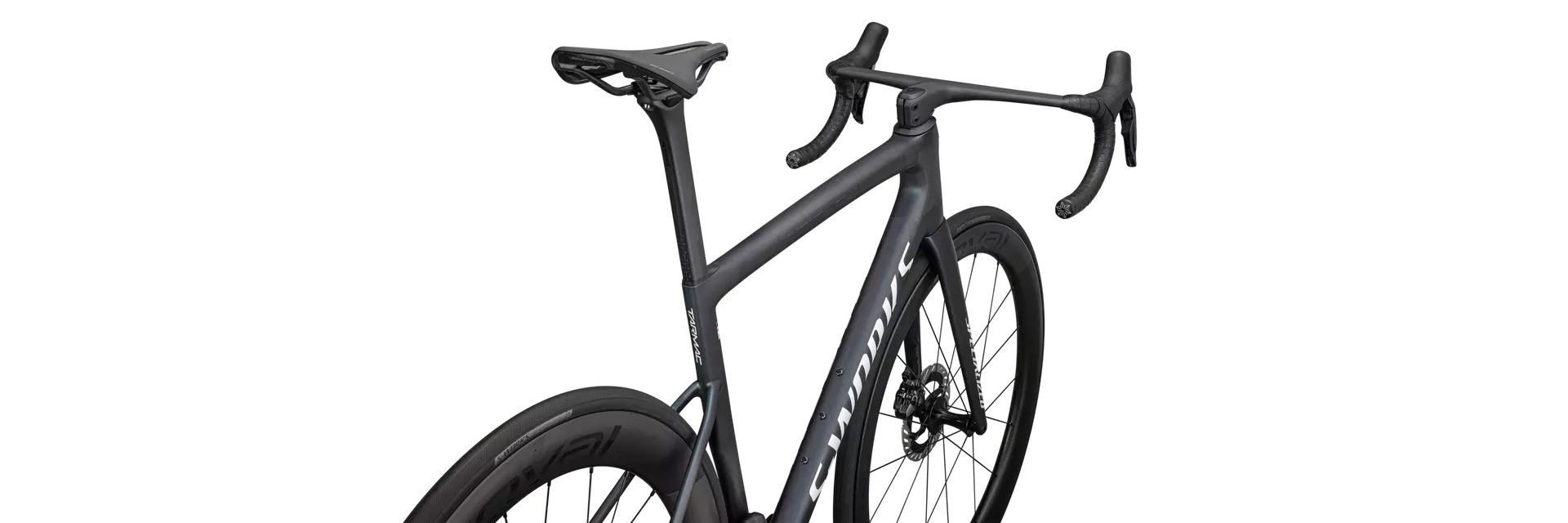 Specialized Cykel, Tarmac SL8 S-Works Dura-Ace, Satin Carbon / Viavi Cynan Blue / Viavi Silver-Blue Pearl Fade / Gloss Metallic WHITE SILVER