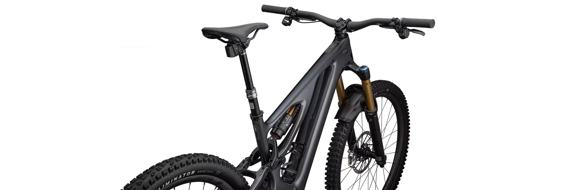 Specialized Cykel, S-Works Turbo Levo, GLOSS BLACK LIQUID METAL / SATIN BLACK CHROME FOIL