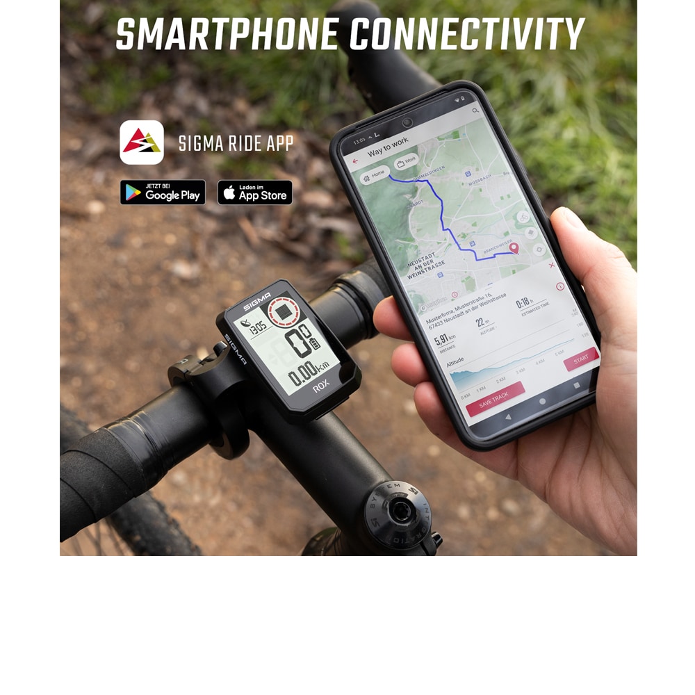 Sigma Cykeldator, ROX 2.0 Endurance GPS, Black