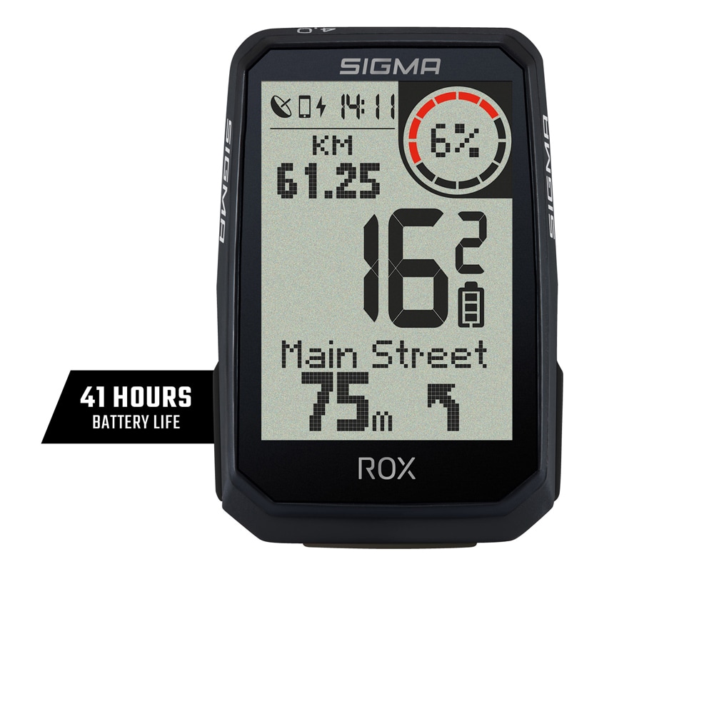 Sigma Cykeldator, ROX 4.0 Endurance GPS, Black