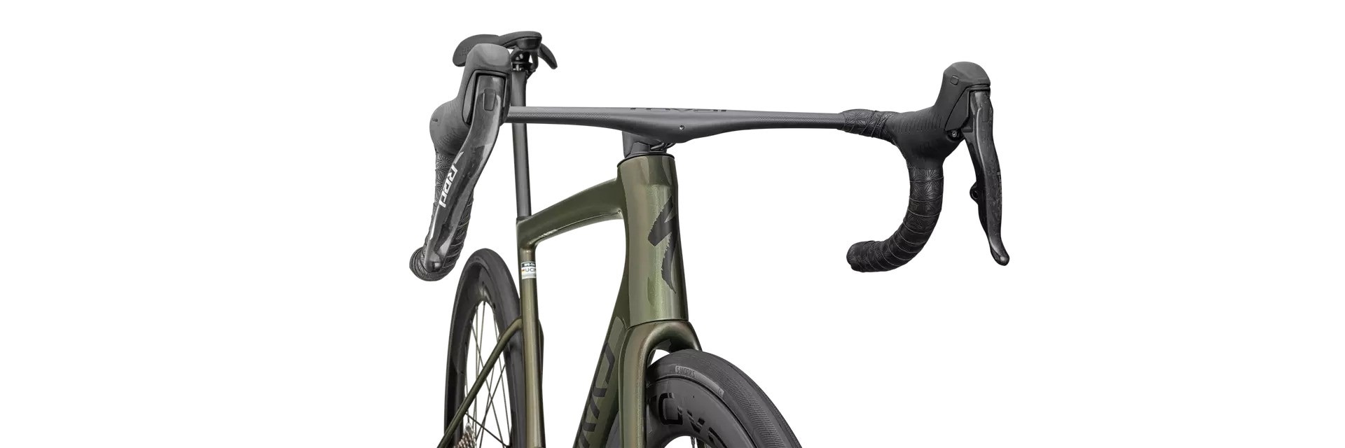 Specialized Cykel, Tarmac SL8 S-Works-SRAM RED AXS,Gloss Cypress Metallic/Magenta To Gold Pearl/Satin Black Metallic