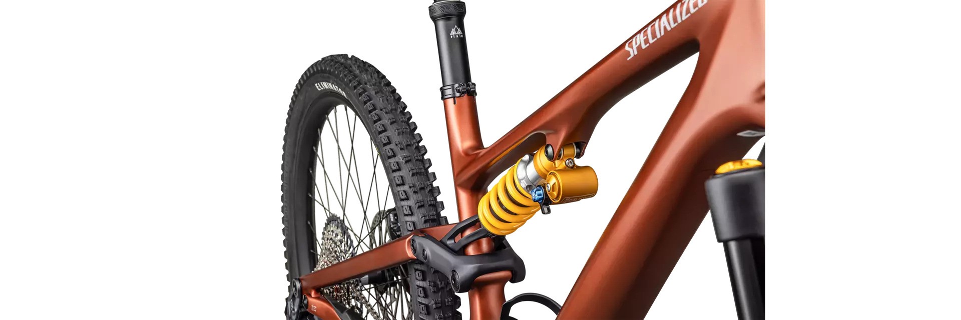 Specialized Cykel, Stumpjumper 15 OHLINS COIL, Satin Copper Speckle / Satin Silver Dust