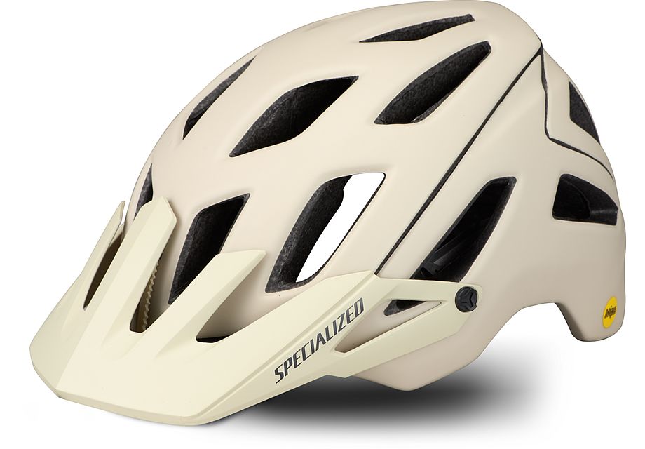 Specialized Hjälm, Ambush w/ ANGi, Satin White Mountains/Gunmetal