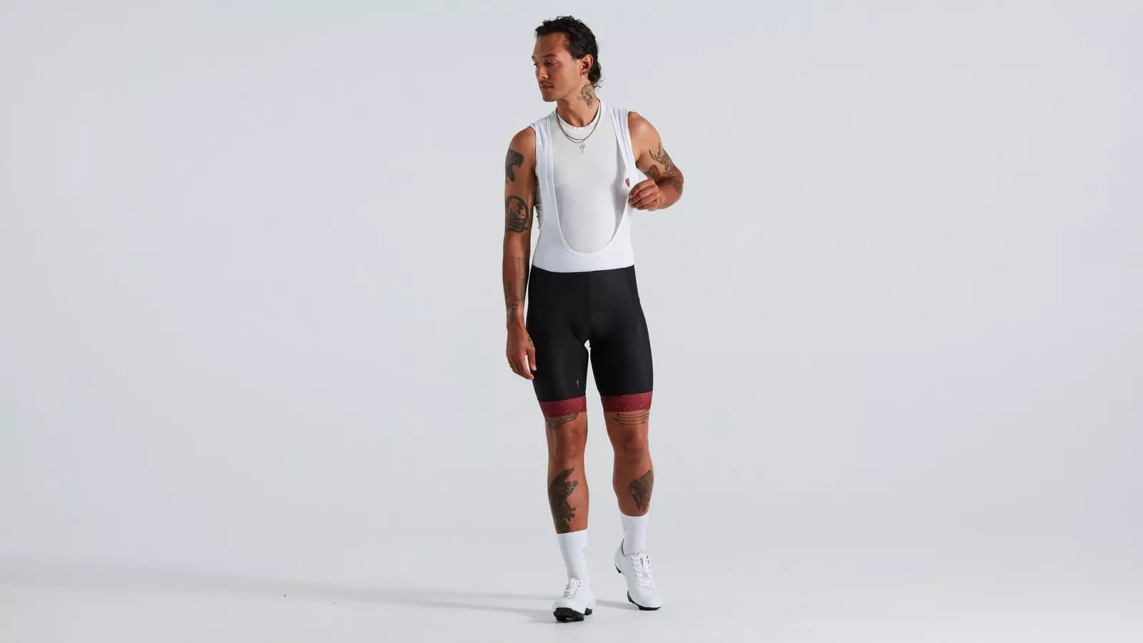 Specialized Byxa, RBX Logo Bib Shorts, Maroon