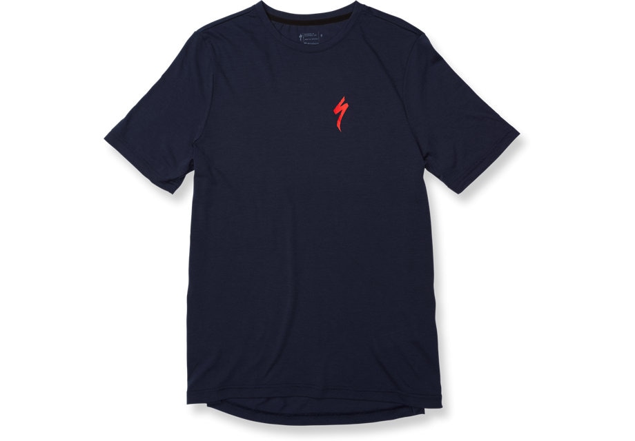 Specialized Tröja, Drirelease Tee S-Logo, Navy/Flo Red