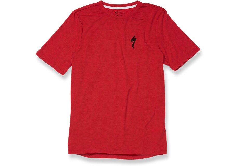 Specialized Tröja, Drirelease Tee S-Logo, Red Heather/Black