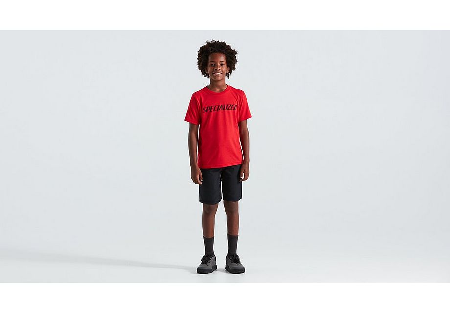 Specialized Tröja, Wordmark SS T-Shirt Youth, Flo Red